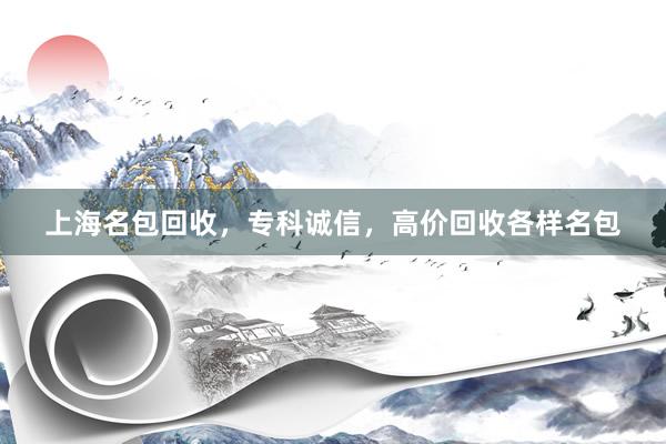 上海名包回收，专科诚信，高价回收各样名包
